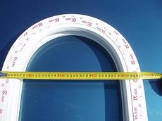 Гиб ПВХ профиля в арку. min R= 228mm